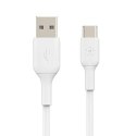 USB-C/USB-A CABLE/PVC 1M WHITE