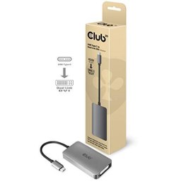 Club3D Adapter USB 3.2 Typ C > DVI-D aktiv St/Bu sprzedaż detaliczna