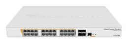 Mikrotik CRS328-24P-4S+RM switch zarządzalny L2/L3 Gigabit Ethernet (10/100/1000) obsługa PoE 1U Biały