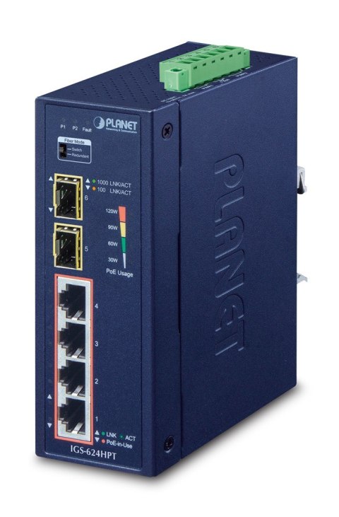 Planet IP30 6-Port Gigabit Switch