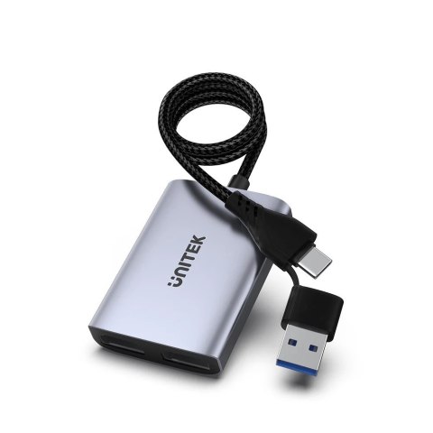 Unitek V1427A01 Adapter USB/C/A na 2x HDMI MST FullHD