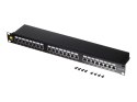 Patch panel 19'' Netrack 24-porty kat. 5e FTP, z półką