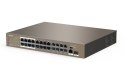 Switch niezarządzalny IP-COM By Tenda F1126P-24-250W 24x 10/100 Mb/s 2x1GbE Mb/s 250W