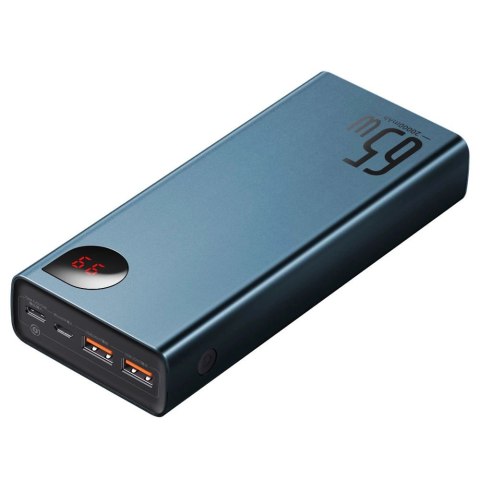 Baseus Adaman powerbank 2x USB / 1x USB Typ C / 1x micro USB 20000mAh 65W Quick Charge 4.0 Power Delivery niebieski (PPIMDA-D03)