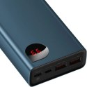 Baseus Adaman powerbank 2x USB / 1x USB Typ C / 1x micro USB 20000mAh 65W Quick Charge 4.0 Power Delivery niebieski (PPIMDA-D03)