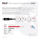 CABLE USB-C TO USB-C 1M/M/M CAC-1576 CLUB3D