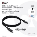 CABLE USB-C TO USB-C 1M/M/M CAC-1576 CLUB3D