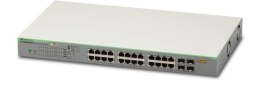 Gigabit webSmart switch, 24x 10/100/1000-T PoE+, 4x SFP Ports and single fixed PSU, EU Power Code