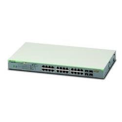 Gigabit webSmart switch, 24x 10/100/1000-T PoE+, 4x SFP Ports and single fixed PSU, EU Power Code