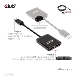 I/O ADAPTER DP TO DP/DUAL CSV-7200 CLUB3D