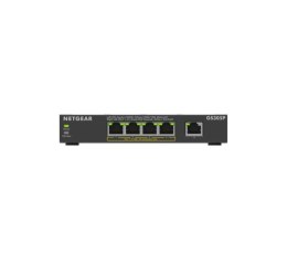 NETGEAR GS305Pv3 Nie zarządzany Gigabit Ethernet (10/100/1000) Obsługa PoE Czarny