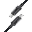 Kabel Acefast C12 USB-C / USB-C PD 60W 480Mb/s z nylonowym oplotem - czarny