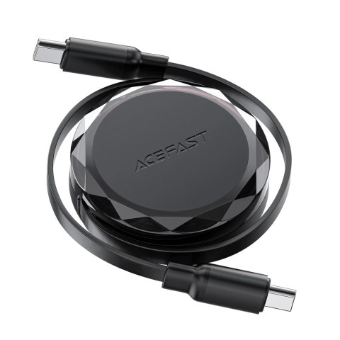 Kabel Acefast C13-03 USB-C - USB-C 60W zwijany - czarny