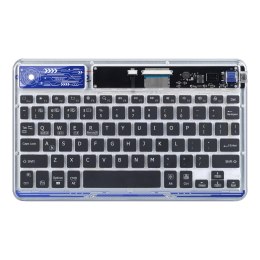 Klawiatura Dux Ducis Keyboard (CK Series) bezprzewodowa do laptopa / tabletu / telefonu - przezroczysta