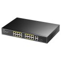 Cudy FS1018PS1 łącza sieciowe Fast Ethernet (10/100) Obsługa PoE Szary