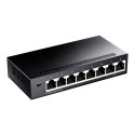 Cudy GS108 łącza sieciowe Gigabit Ethernet (10/100/1000) Czarny