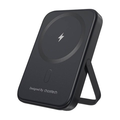 Powerbank magnetyczny Choetech B742 5000mAh 20W PD z podstawką (czarny)