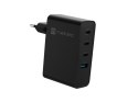 ŁADOWARKA SIECIOWA NATEC RIBERA GAN 3X USB-C + 1X USB-A 100W CZARNA