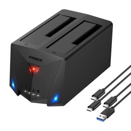 Stacja dokująca/klonowania dysków HDD/SSD FIDECO YPZ220B (USB 3.2, SATA I/II/III)