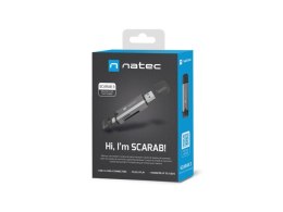 CZYTNIK KART NATEC SCARAB 3 USB-A + USB-C SD/MICRO SD USB 3.1 GEN 1 SZARY