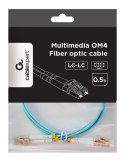 Gembird Kabel światłowodowy wielomodowy duplex OM4 50/125, LC/LC, 0.5m