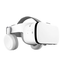 Okulary VR 3D do telefonu BoboVR Z6 ze słuchawkami + gamepad + pilot z paskiem - białe