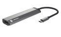 NATEC Fowler Slim Przewodowa USB 3.2 Gen 1 (3.1 Gen 1) Type-C Czarny, Chrom