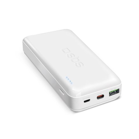 20000 mAh multi-port power bank with 20W Power Delivery technology White