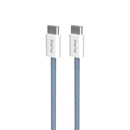 Kabel Puro Fabrik 60W USB-C - USB-C 1,5m - niebieski