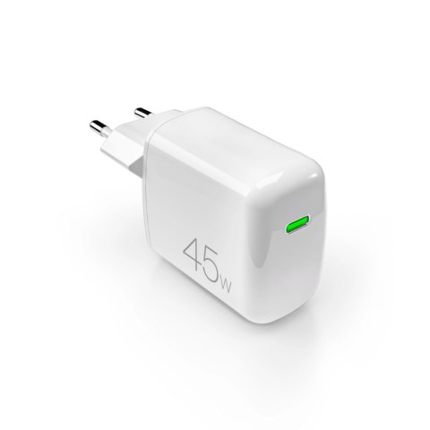 Ładowarka sieciowa Puro Super Mini 45W PD GaN USB-C - biała