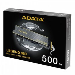 Adata Dysk SSD LEGEND 860 500G PCIe 4x4 5000/3000 MB/s M.2