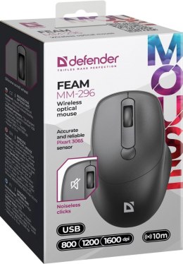 MYSZ DEFENDER FEAM MM-296 RF SILENT CZARNA