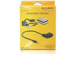 Delock Adapter USB 3.0->SATA 22PIN 6Gb/S + zasilanie