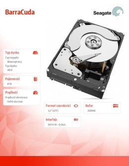 Seagate BarraCuda 8TB 3,5'' ST8000DM004