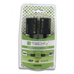 Techly Extender HDMI po skrętce Cat.5e/6 do 30m, czarny