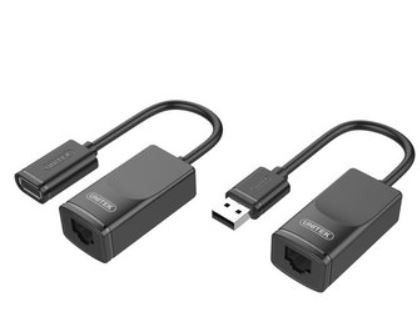 Unitek Przedłużacz USB po skrętce 60m, Y-UE01001