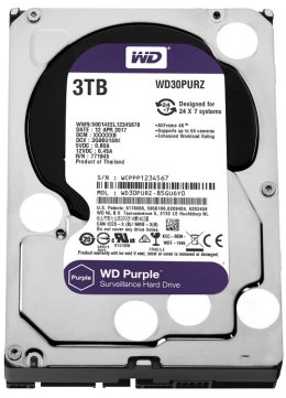 Western Digital HDD Purple 3TB 3,5'' 64MB SATAIII/5400rpm