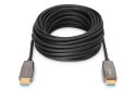 Kabel połączeniowy hybrydowy HDMI 2.1 Ultra High Speed 8K60Hz UHD HDMI A/HDMI A M/M czarny 30m