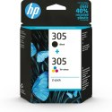 HP 305 2-PACK TRI-COLOR/BLACK/ORIGINAL INK CARTRIDGE