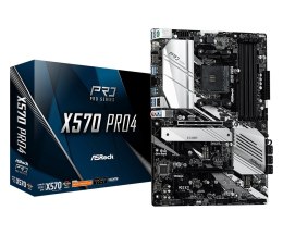 ASRock Płyta główna X570 Pro4 AM4 4DDR4 HDMI/DP/USB M.2 ATX