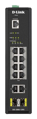 12-PORT L2 INDUSTRIAL SWITCH/SMART MANAGED GIGABIT POE GR