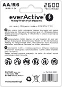 EverActive Akumulatory paluszki R6/AA 2600 mAH, blister 4 szt.