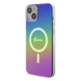 Etui Guess IML Iridescent MagSafe na iPhone 15 Plus / 14 Plus 6.7