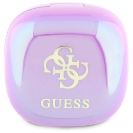 Słuchawki Guess 4G Printed Logo Bluetooth TWS + stacja dokująca - fioletowe