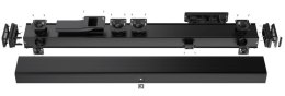 AUDAC IMEO2/B - profesjonalny 3-drożny Soundbar, czarny