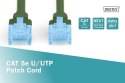 Digitus Patch cord U/UTP kat.5e PVC 0,5m Zielony