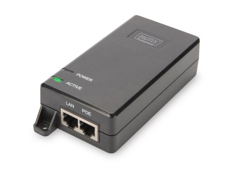 Digitus Zasilacz/Adapter PoE+ 802.3at, max. 48V 30W Gigabit 10/100/1000Mbps, aktywny