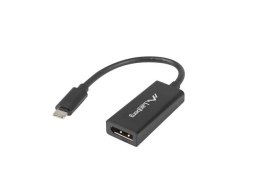 LANBERG Adapter USB CM - Displayport F 15cm czarny