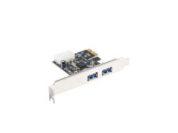 LANBERG Karta PCI Express - USB 3.1 GEN1 2-Port + Śledź Low Profile