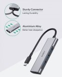 AUKEY CB-C94 HUB USB-C aluminiowy | Ultra Slim | 4w1 | 4xUSB 3.1